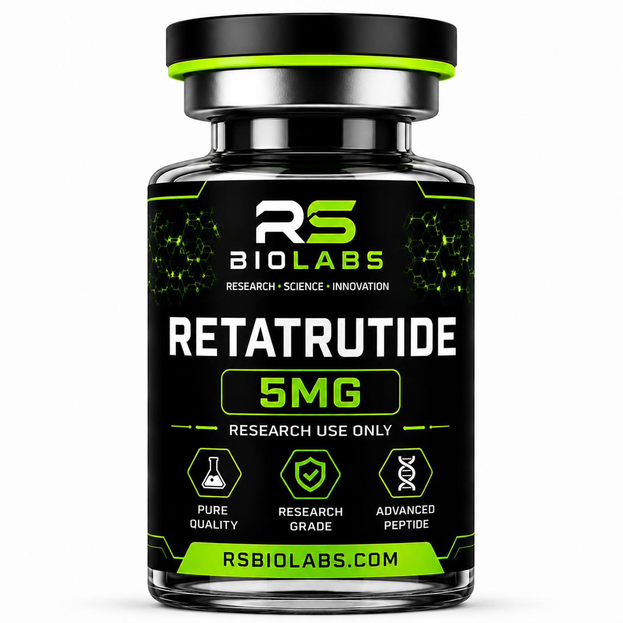 Retatrutide — Research-Grade Peptide · RS Bio Labs